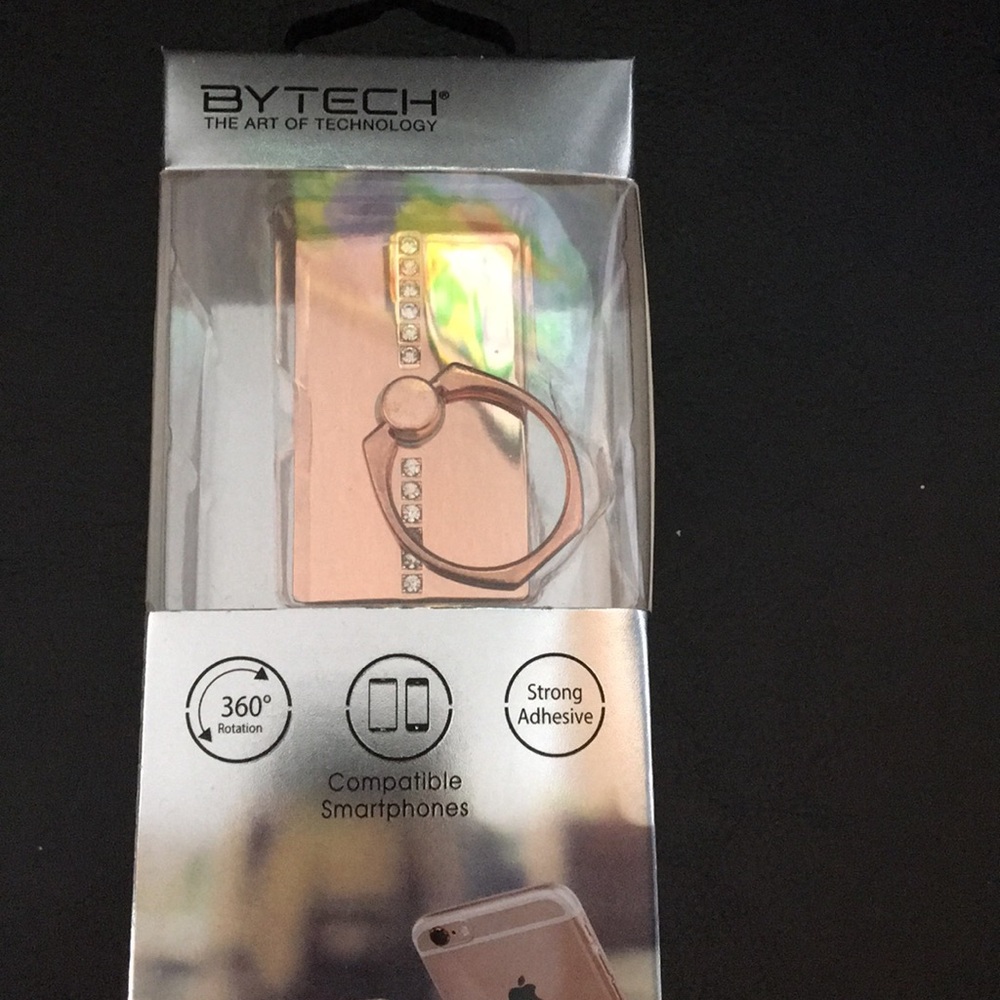 Bytech Gold Bar w Crystals Phone Holder Never drop